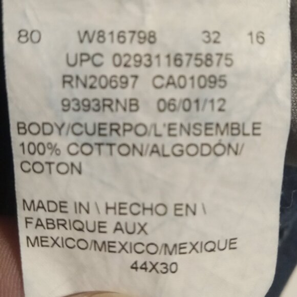 DICKIES MEN'S 5 POCKET WORK JEAN 9393RNB Size 44x30 - Picture 6 of 6